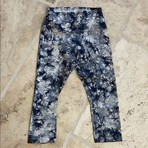 Tie dye print Lululemon leggings